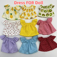 Jouets Songshan en gros : Robe de poupée mignonne et décorative, prix bas, 14 cm, 10 cm, pendentif jouet, en stock, accessoires en tissu pour mini-poupées fantaisie