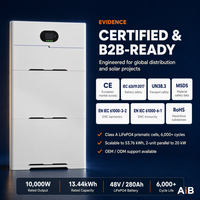 Inverter Solare Ibrido Modulare All-in-One LiFePO4 di Grado A con Batteria 10kW 13.44kWh 6000 Cicli per Alimentazione di Backup Domestica