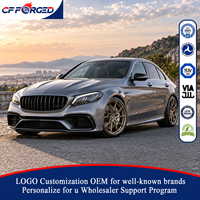 Jantes forgées monobloc personnalisées en bronze de qualité supérieure, à rayons en Y, 5x112, pour Mercedes AMG C63 C63S W205 Performance Coupé
