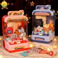 Machine à griffes pour enfants, jouet pour fille, mini machine à dessin de poupées en peluche Hapon de 29 cm, grue à animaux, jeu de fête foraine pour enfants, cadeau