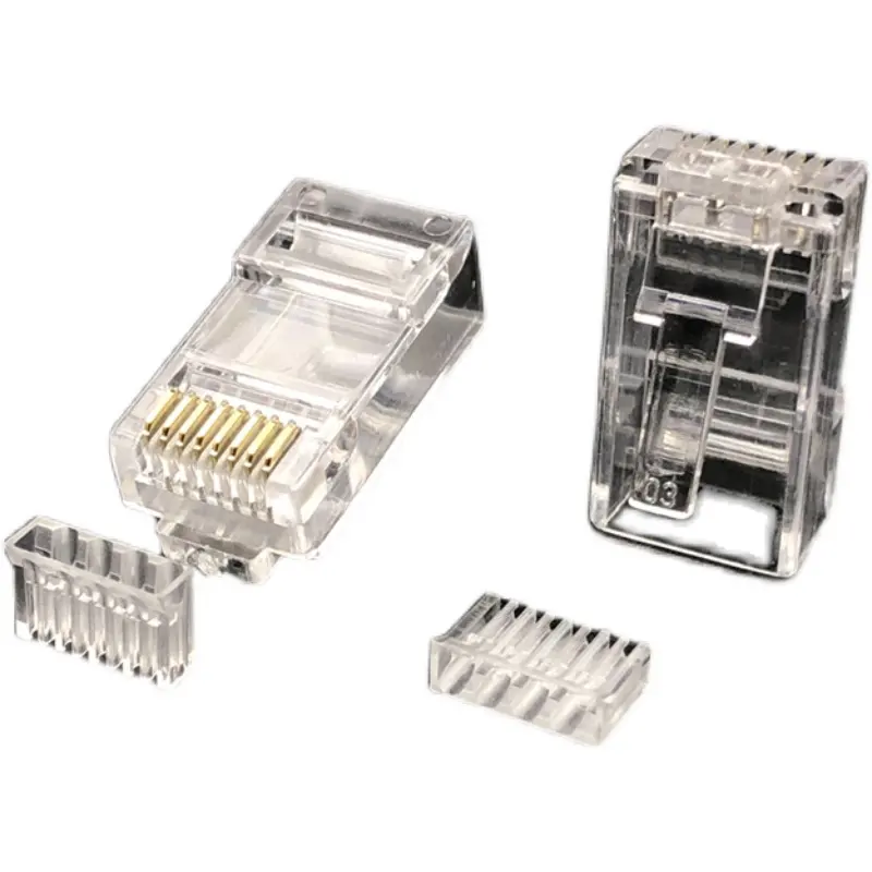 Cable accessories UTP cat6 modular plug, Gigabit network unshielded 8P8C RJ45 plug two sets