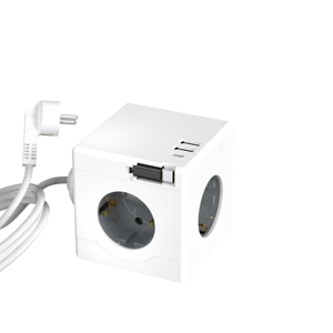 High Quality Intelligent Expansion Cube Socket Free Expansion Data <b>Cable</b> 74cm Long with 3 EU Outlet 2 <b>USB</b> 1 TYPE C Power Cord - Product Image 3