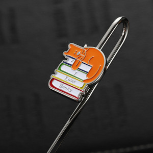 Marcapáginas de Metal de Aleación de Zinc y Latón, Venta Directa de Fábrica, OEM, con Forma de Libro, Esmalte Suave 3D - Product Image 6