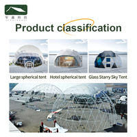 Tente Dôme Familiale en PVC de Luxe avec Logo Personnalisé pour Glamping, Usage en Complexe Hôtelier ou Hôtel, Tente Dôme Ciel Étoilé Coody
