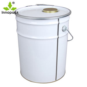 Seau métallique de 18 L avec couvercle, capacité 18 kg, en fer blanc de qualité alimentaire, impression personnalisée, vente directe usine - Product Image 5