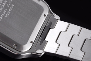 Montre mécanique automatique élégante et tendance, boîtier en acier inoxydable brossé et poli, cadran bleu à motif soleil - Product Image 6