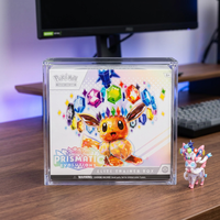 Étui de présentation magnétique moderne léger avec protection UV à 99 % pour les cartes Prismatic Evolutions Elite Trainer ETB, respectueux de l'environnement