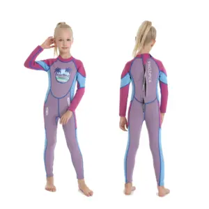 New Design Long Sleeve Thermal Tight Kids Wetsuits Snorkeling Neoprene 2.5Mm Children Girls Dive Suit