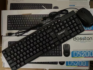 D5200 negro USB Oficina de negocios con cable Kit de teclado y ratón <span class=keywords><strong>Combo</strong></span> conjunto para PC - Product Image 2