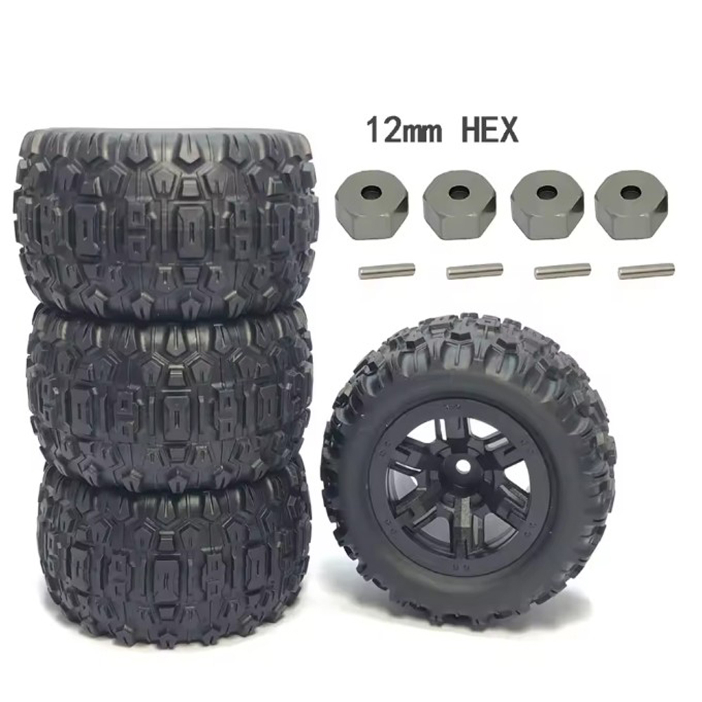 Оригинальные шины, шины MJX H16H H16E H16P RC, запасные части для автомобилей Hyper Go, аксессуары для замены грузовиков, Внедорожные колеса