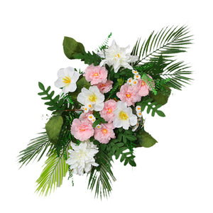 Fleurs artificielles Lanxi pour mariage, arche florale rouge, décor de toile de fond pour fiançailles, fleurs suspendues, accessoires de photographie en extérieur - Product Image 3