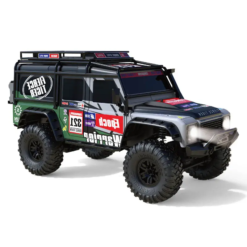 2.4GHz 4WD Rc Beast Rock Crawler Climbing Truck with LED Lights 15KM/H Crawler Rally Off-Road Car