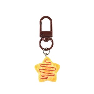 Dibujos animados para amor queso llavero colgante fresco dulce para Smiley Star <span class=keywords><strong>Joker</strong></span> bolsa pequeño PVC venta al por mayor llavero de plástico - Product Image 5