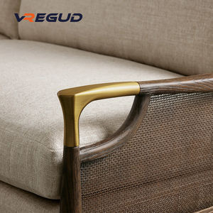 <span class=keywords><strong>Fisher</strong></span> Luxury Modern Design RH Sofás tapizados de tela para todo tipo de clima con patas de madera maciza de estilo americano para hoteles y clubes - Product Image 5