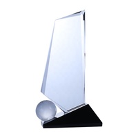 Plaques de cristal 3D, en verre de cristal personnalisé directement à l'usine, collection
