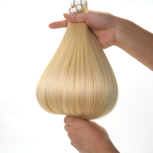 Extensiones de Cabello Adhesivas de Calidad Profesional, 100% Cabello Humano Virgen Natural, Sin Caída, 60 #   Precio al por mayor de productos rubios - Product Image 3