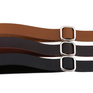 <span class=keywords><strong>Collar</strong></span> de perro ajustable de gama alta marrón negro de cuero de vaca de lujo con hebilla de Metal - Product Image 3