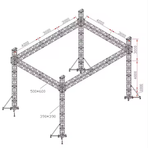 <b>ESI</b> Customizable Portable Aluminum Flat Roof Truss System for Event Stage & Concerts Truss Displays - Product Image 1