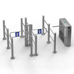 304 porte de tourniquet de contrôle d'accès du système RFID de porte de barrière d'oscillation simple pour le supermarché - Product Image 5