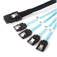 Câble interne Mini SAS SFF-8087 36 broches vers 4xSATA 7 broches SATA3.0 6 Gbit/s haute vitesse pour serveur de stockage L=0,5M
