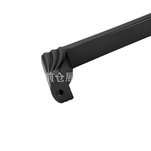 Poignée de tiroir moderne en alliage de zinc noir et jaune, forme de barre ancienne, pour installation sur porte coulissante - Product Image 1