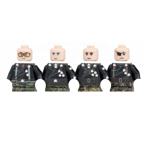 Figurines <span class=keywords><strong>de</strong></span> soldats allemands en blocs <span class=keywords><strong>de</strong></span> construction <span class=keywords><strong>de</strong></span> char blindé <span class=keywords><strong>de</strong></span> la Seconde Guerre mondiale <span class=keywords><strong>de</strong></span> haute qualité, blocs <span class=keywords><strong>de</strong></span> construction en plastique ABS, jouets pour enfants JGTH244-247 - Product Image 1