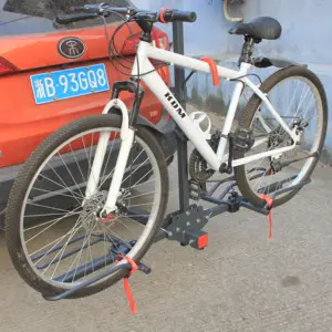 220lbs емкость заднего коричневый Автомобильный багажник для велосипеда держатель подставка 2 дюймов сцепного устройства приемник OEM велосипедная тележка-стеллаж для выставки товаров