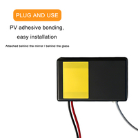 OEM/ODM AC110V 220V 12W Colokan EU Tersembunyi Tombol Tunggal Satu/Tiga Warna LED Cermin Peredup Sensor Sentuh Saklar