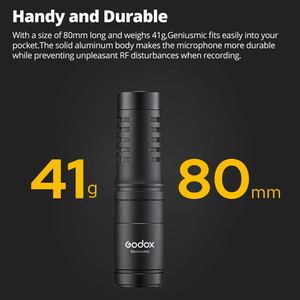 Godox Geniusmic Microphone radio portable Microphone en forme de cœur Mini microphone mobile pour jeu Interview en direct Équipement d'enregistrement - Product Image 3