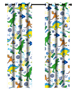Enfants Microfibre Fenêtre Rideau 100% Polyester Tissu Dessin Animé Motif Pépinière Enfants Chambre Traitement Inclus - Product Image 4