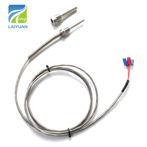 Laiyuan SUS304 SUS316 200C PT 100 Capteur RTD <span class=keywords><strong>Sonde</strong></span> <span class=keywords><strong>Pt100</strong></span> <span class=keywords><strong>3</strong></span> <span class=keywords><strong>Fils</strong></span> Capteur de Température - Product Image 1