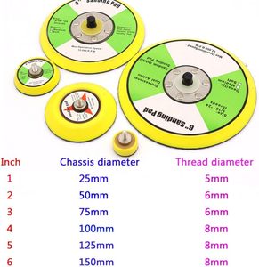 Cuscinetto di levigatura con gancio e supporto ad anello per lucidare la sabbia per levigatrice orbitale pneumatica - Product Image 4