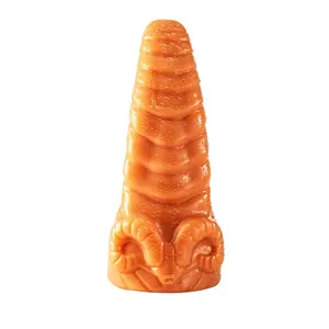 Yapay penis çift katmanlı sıvı silikon renkli heteromorfik yapay penis hayvan penis yetişkin seks ürünleri
