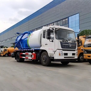Camion d'aspiration des eaux usées diesel Dongfeng 15cbm, nouveau, transmission manuelle, camion à pompe à vide - Product Image 4