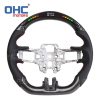 Volant Led en fibre de carbone pour Ford Mustang Gt Shelby, échappement 2015 2016 2017 2018 2019 2020