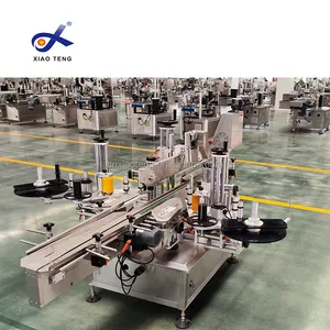 XT-3510 New Style High Productivity Fully Automatic Double-Sided Labeling Machine For Food Flat Oval Square Bottles