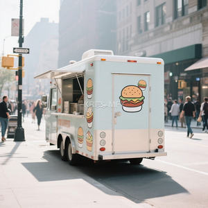 Camion de barbier kiosque 2025, chariot de nourriture mobile BBQ, remorque de traiteur - Product Image 2