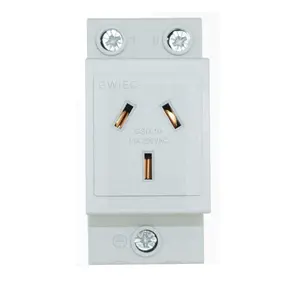 GWIEC Wholesale AC30-AU series 10A 3 Plug Din Rail Mounted Modular Switch Socket GSD-10