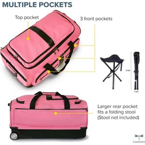 Muestra Gratuita: Bolsa de Viaje para Ropa, Maleta de Baile con Ruedas y Perchero Integrado - Product Image 3