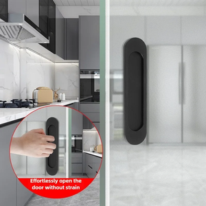 Aluminum Concealed Sliding Door Handles and Knobs for Dresser and Kitchen Modern Design Durable - Product Image 5