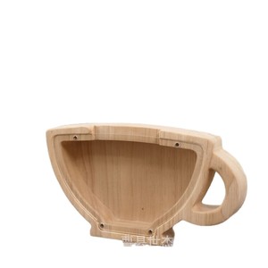 Hucha de madera maciza con forma de dibujos animados, regalo para niños, adorno de escritorio - Product Image 5