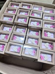 Boîte cadeau en acrylique personnalisée pour la Saint-Valentin, le jour du <span class=keywords><strong>mariage</strong></span>, <span class=keywords><strong>savon</strong></span> en forme de rose, fleur de pampas, lavande, cadeau séparé pour maman - Product Image 2