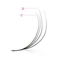 Cils volumineux à double couche TDANCE YY, la nouvelle génération de cils 2D pour un volume naturel et superposé