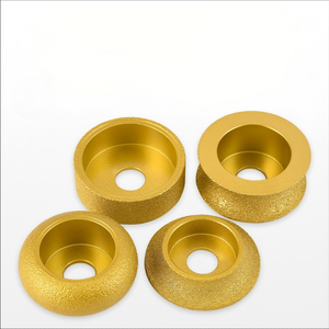 Roue de profilage diamantée brasée pour le marbre, le granit et le béton avec technologie de brasage sous vide, roue de profilage manuelle brasée - Product Image 1