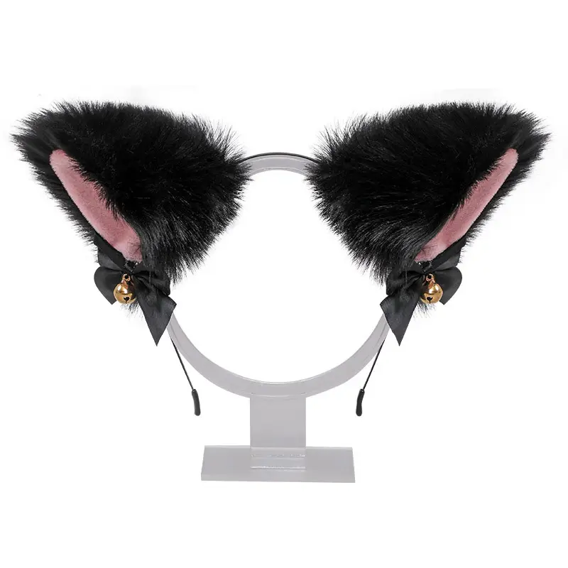 Custom Cute Cat Ears Hair Accessory Cosplay Plush Furry Ears Headbands for Girls Kids