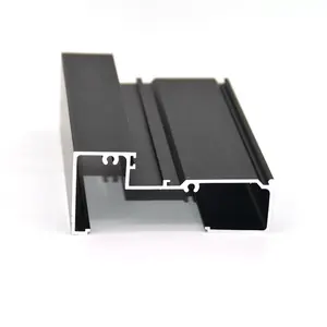 Aluminum Frame Glass Door Drawer Glass Front Door profiles with G handle for windows and doors