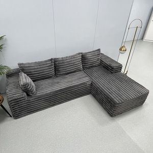 Dễ dàng vận chuyển chân không đóng gói Fluffy <span class=keywords><strong>sofa</strong></span> cắt đặt đám mây đi văng với lưu trữ <span class=keywords><strong>Chaise</strong></span> phòng chờ - Product Image 3