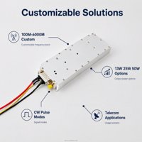 Module amplificateur de puissance RF 4800-4960MHz 13W 25W 50W Amplification du signal Gain 48dB Faible bruit SMA ANT 50Ohm Télécommande Télécom