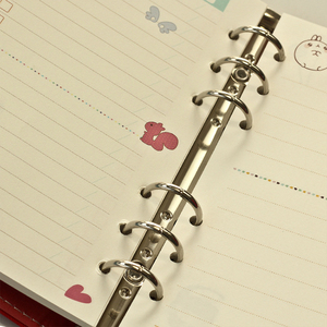 Recambio planificador de línea en blanco, cuadrícula de puntos semanal A5, con 6 agujeros, carpeta de anillas, diario, <span class=keywords><strong>Notebook</strong></span>, relleno diario - Product Image 4