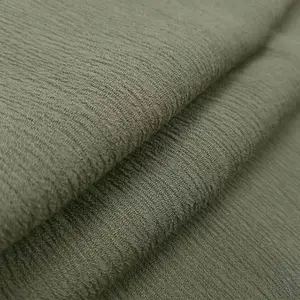 工厂价格36% 粘胶64% 人造丝70d * 30s皱纹织物绉纱人造丝粘胶衬衫织物